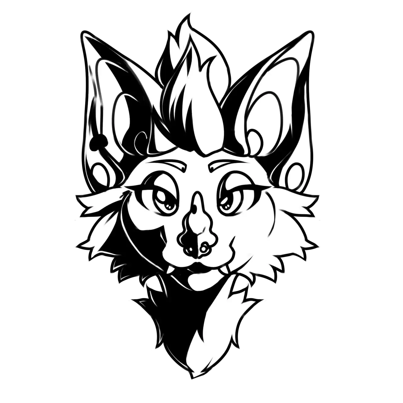 V8N8's mascotte & logo: Nyx